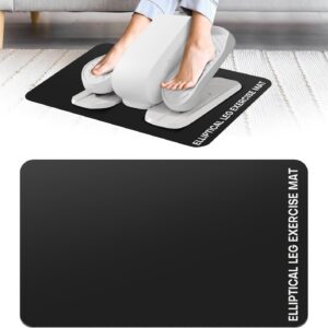 Under Desk Elliptical Mat - Non-Slip Exercise Equipment for Peloton Bike, Small Exercise Mat for Desk Workout Equipment